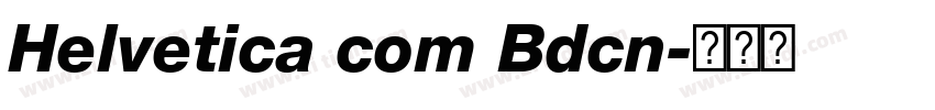 Helvetica com Bdcn字体转换